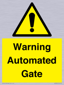 Warning Automated Gate